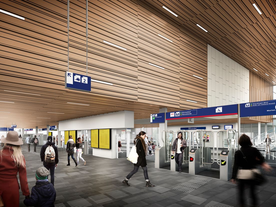 Rotterdam Alexander wordt trein- en metrostation