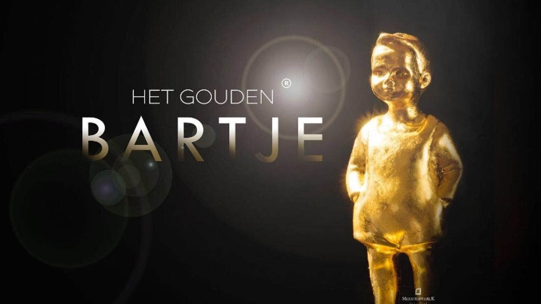 Het beeldmerk voor het Gouden Bartje Gala in Drenthe (ontwerp: Liesbeth Grit/Meesterwerk)