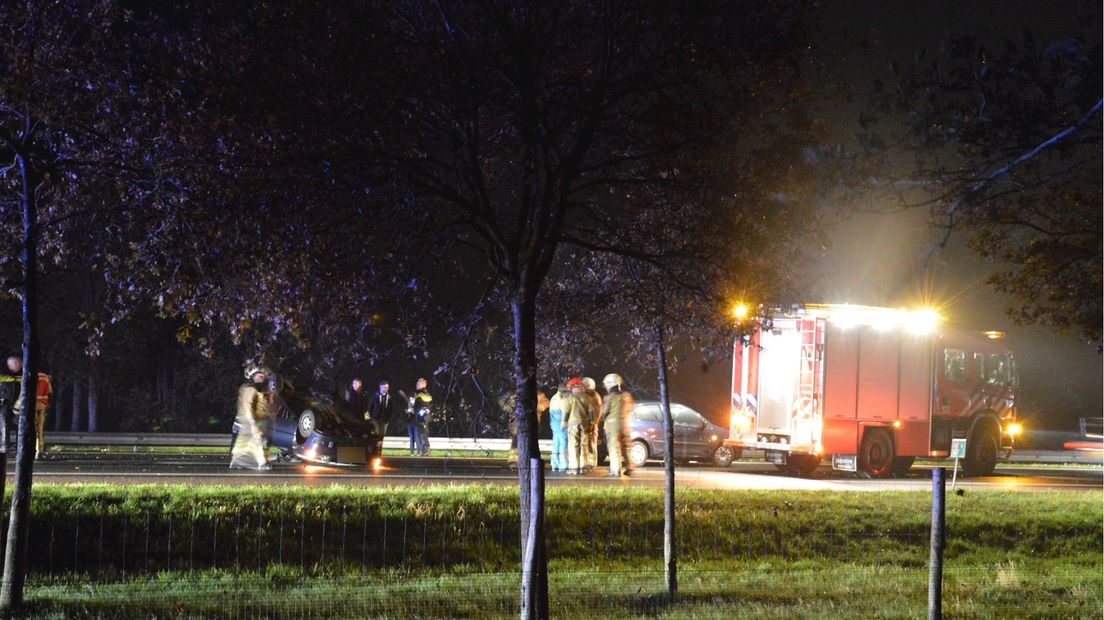 Ongeluk op A32 bij Steenwijk