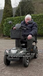 Driften met de scootmobiel