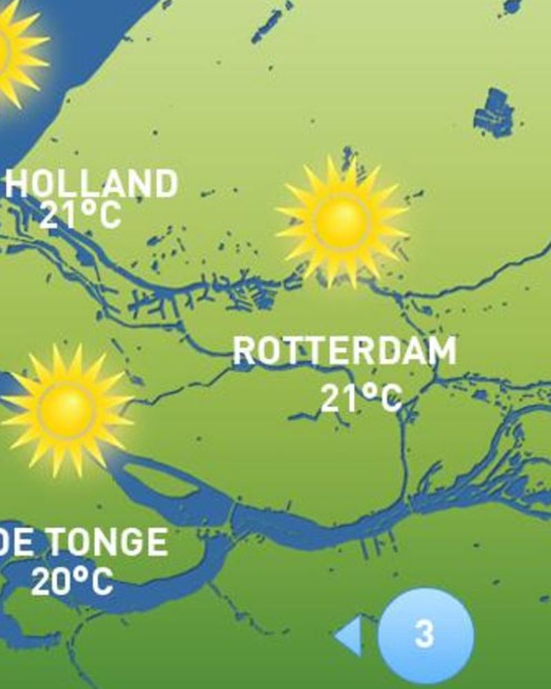 3daagse weersverwachting voor Eindhoven NoordBrabant Nederland