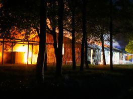 Grote brand op landgoed Nienoord in Leek
