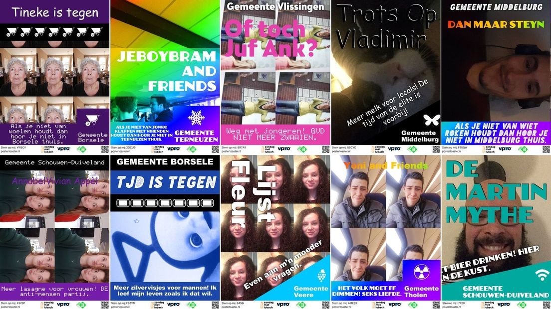 Zeeuwse verkiezingsposters, maar dan anders...