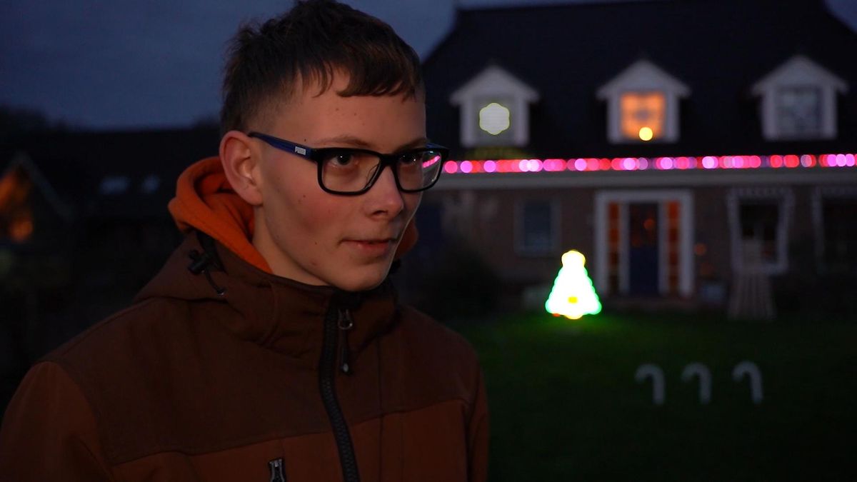 Siebe makket krystljochtshow yn Balk: 