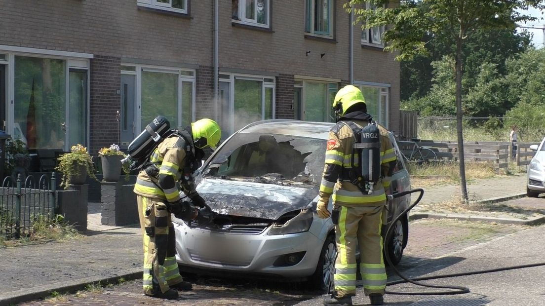 De autobrand in Nijmegen.