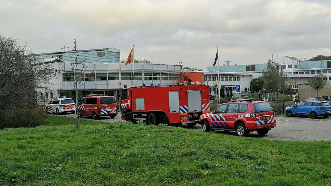 Keukenbrand in azc Hoogeveen (Rechten: Persbureau Meter)