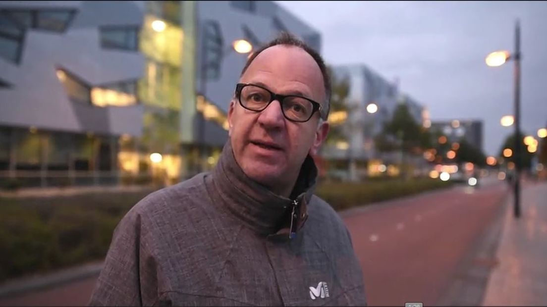 Christian Wüst in Nijmegen (screenshot filmpje Der Spiegel)
