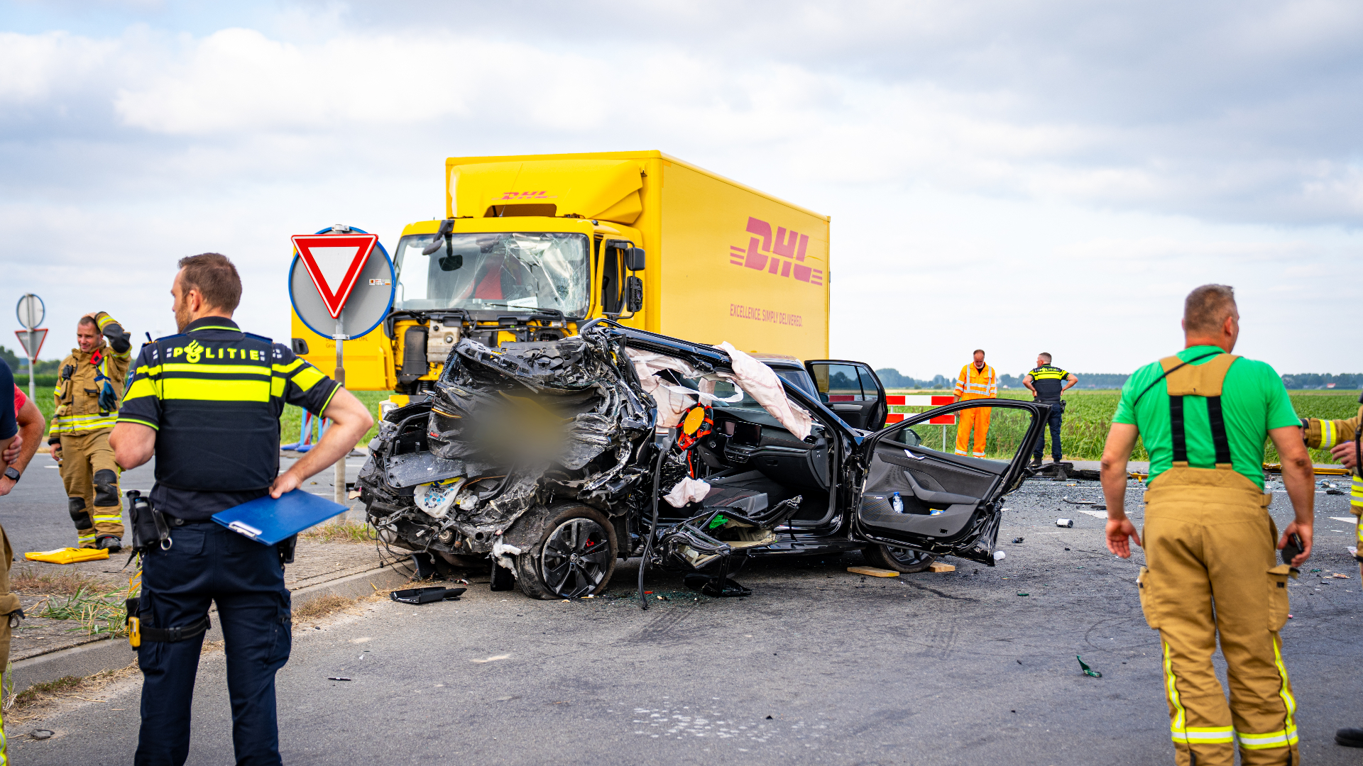 De schade door het ongeval is groot