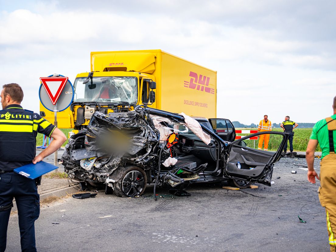 De schade door het ongeval is groot