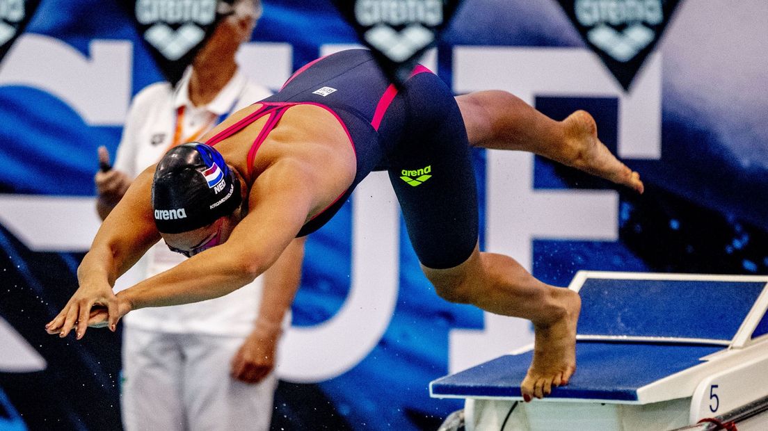 Ranomi Kromowidjojo tijdens de Swim Cup