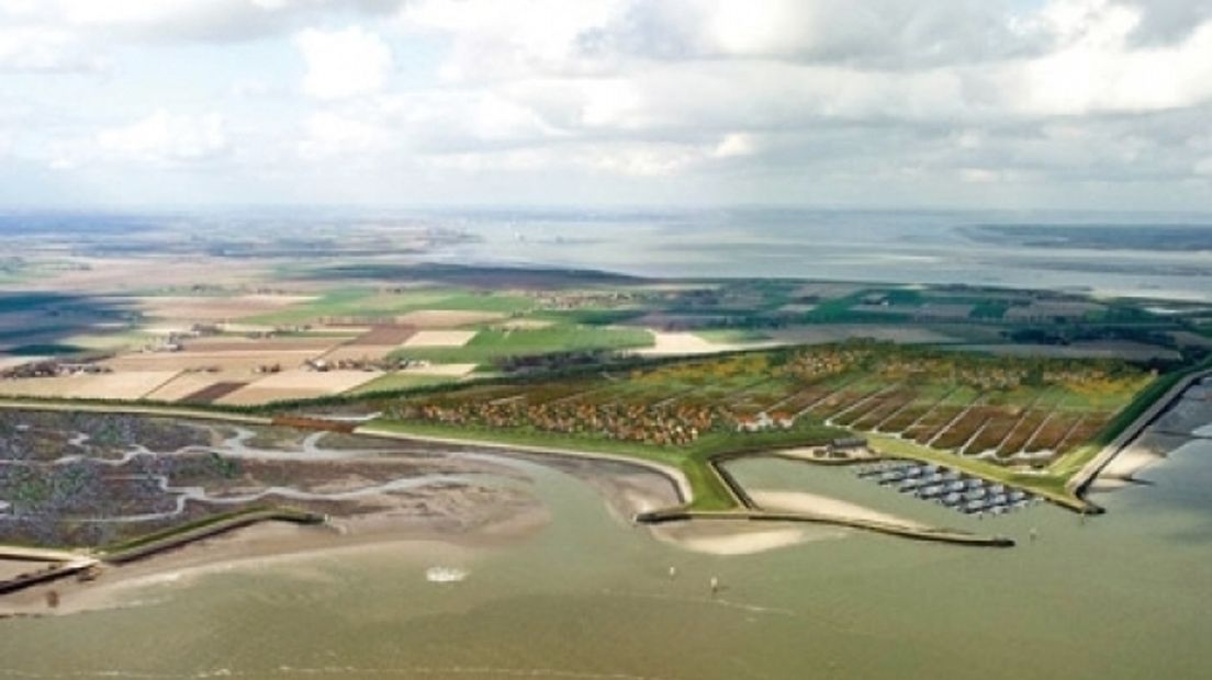 Luchtfoto van locatie Plan Perkpolder