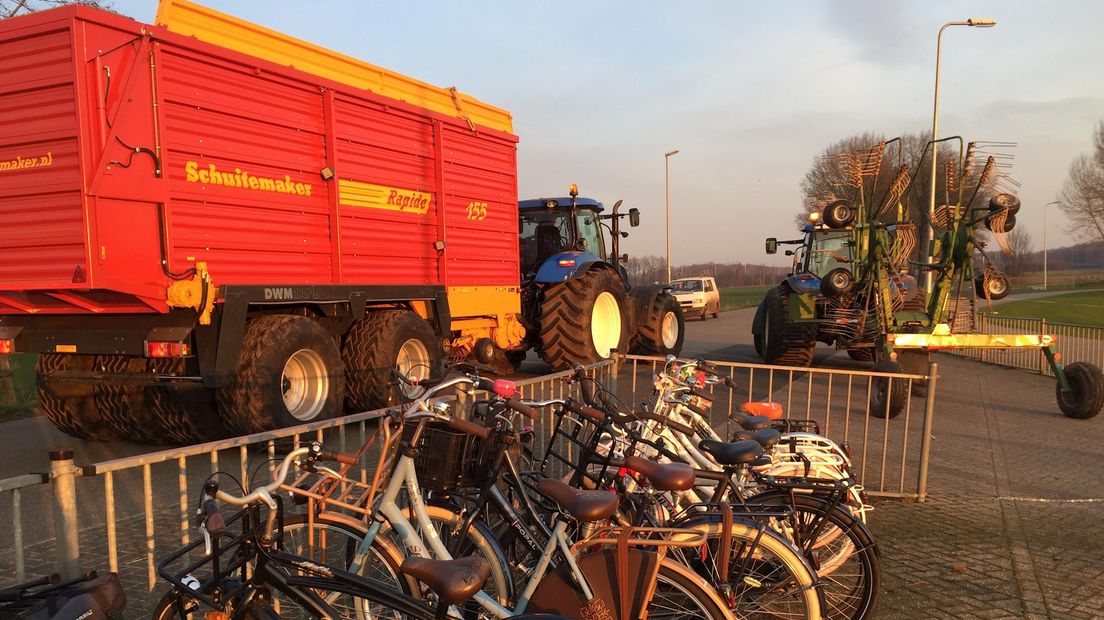 Landbouwvoertuigen zijn gevaarlijk voor fietsers