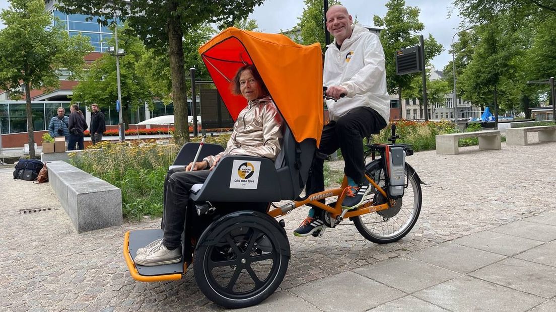 De riksja is bedoeld voor minder mobiele mensen