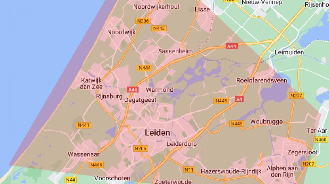 Verspreidingsgebied NL Alert