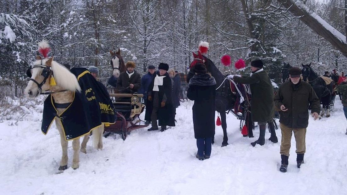 Arrensleetocht in de bossen van Twickel