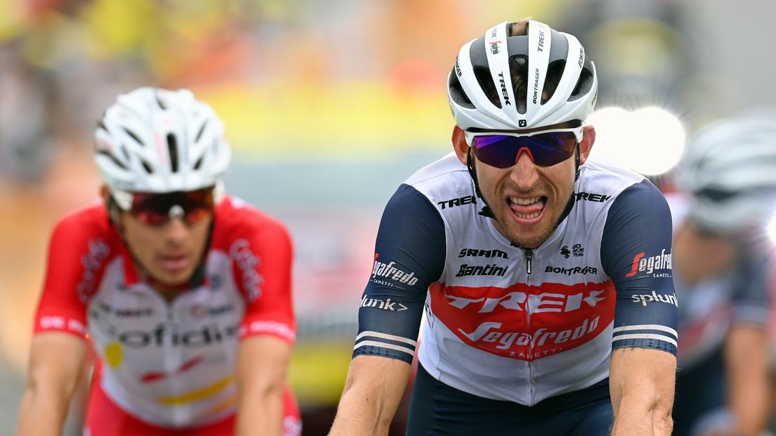 Bauke Mollema in actie in de Tour de France
