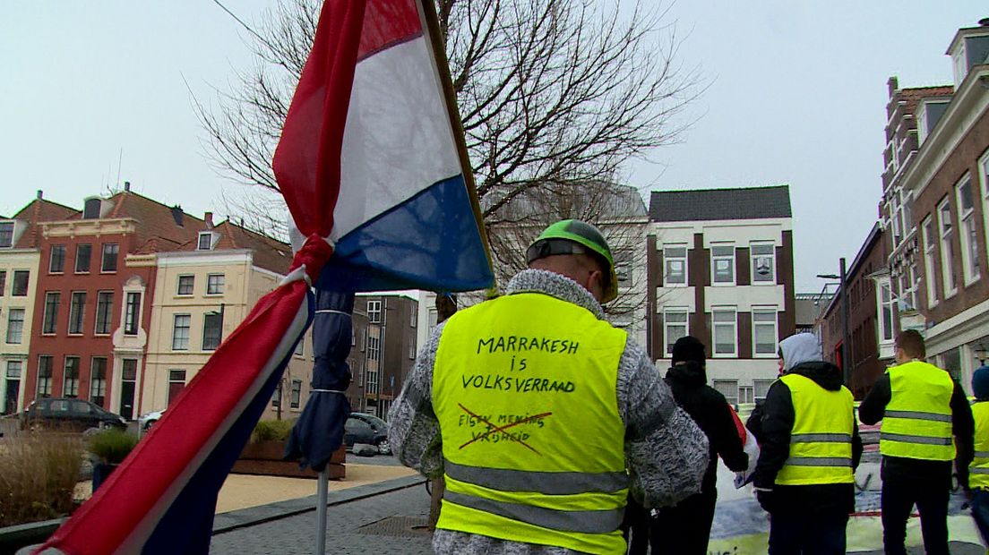 Ditmaal protest met gele hesjes in Vlissingen