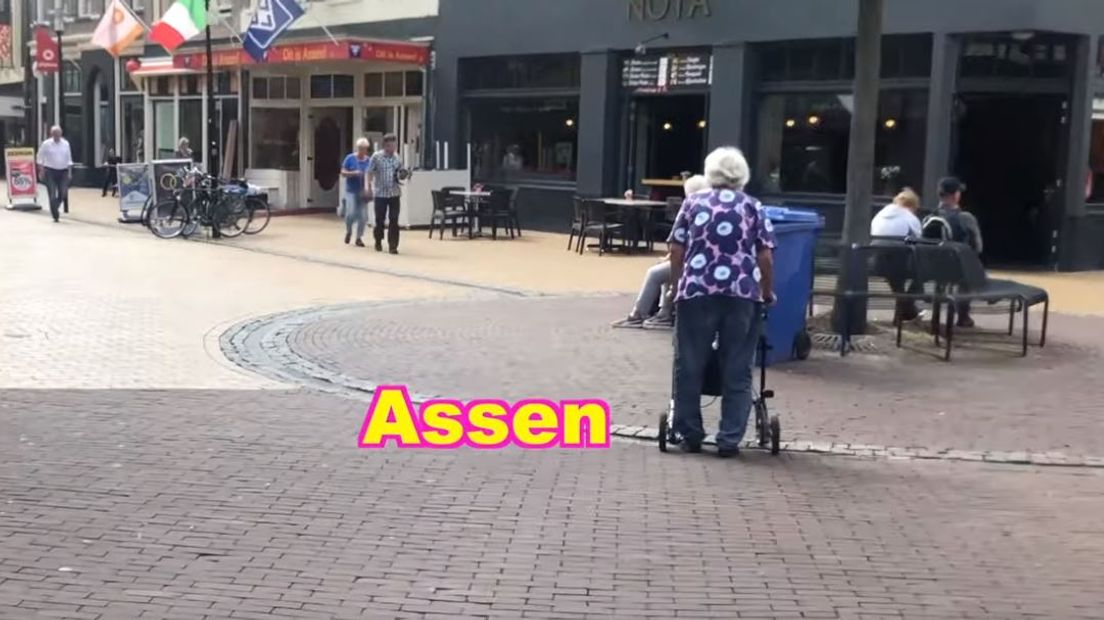 Still uit de vlog van Kakhiel over Assen (Rechten: Kakhiel)