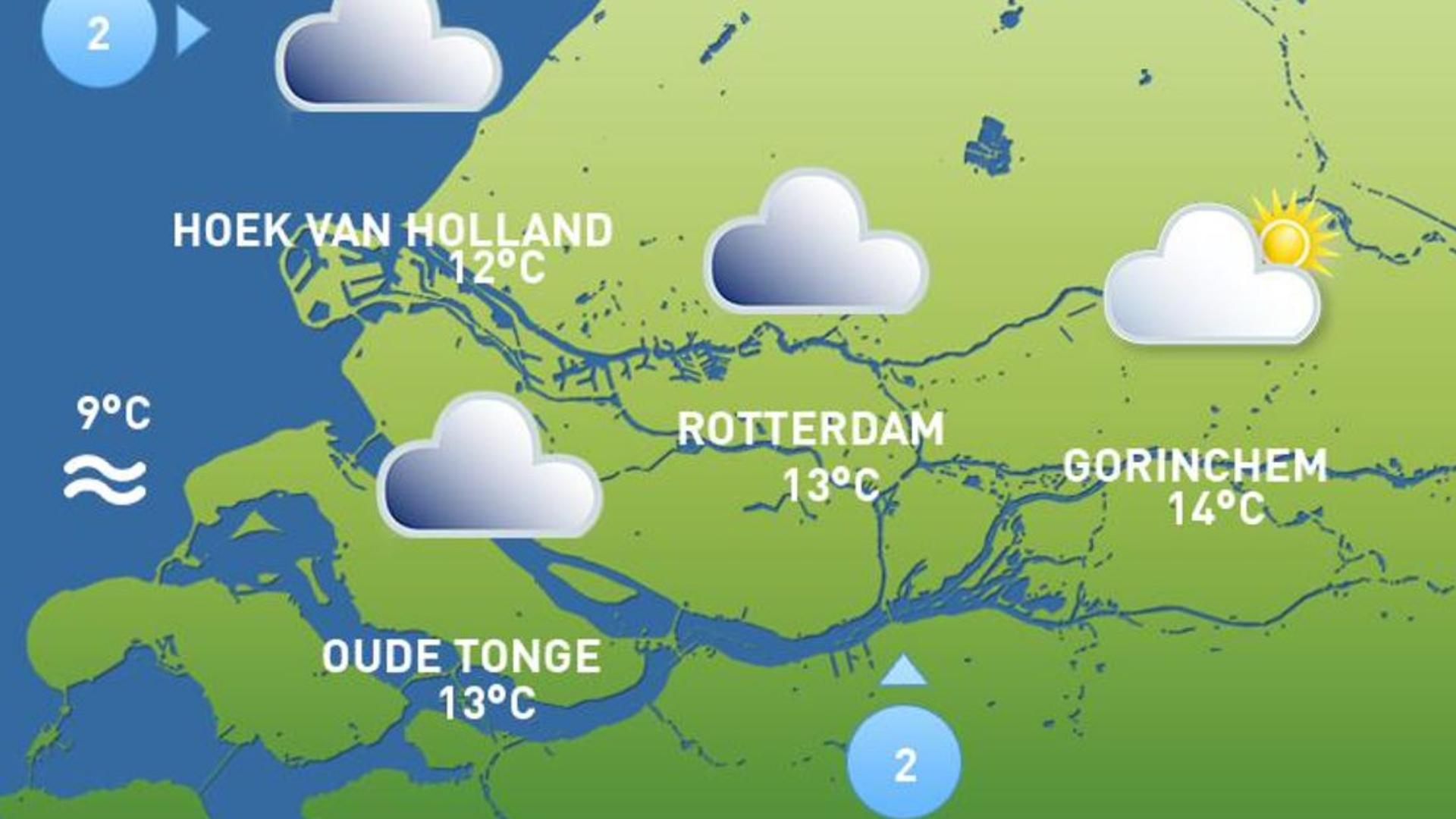 Pas in de loop van de middag komt de zon vaker tevoorschijn.