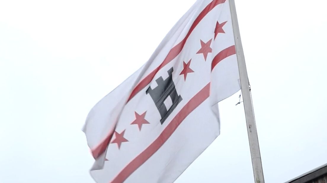 De Drentse vlag (Rechten: RTV Drenthe)