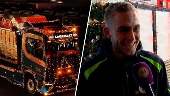 Truckers Lichtjesparade van start: Johan en collega's bouwden weken