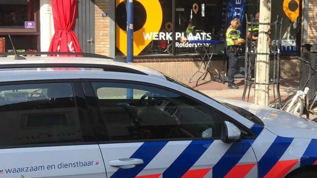 Het pop-up politiebureau in de Rolderstraat stopt na drie maanden (Rechten: Politie.nl)
