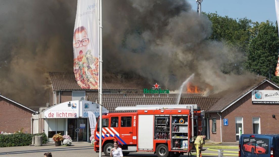 Het wegrestaurant ging afgelopen week in vlammen op