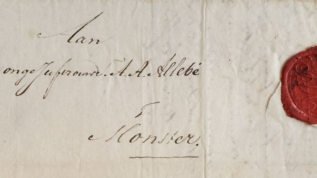 Een van de brieven van vader Jacobus aan zijn dochter Theresia I Collectie: Stadsarchief Amsterdam