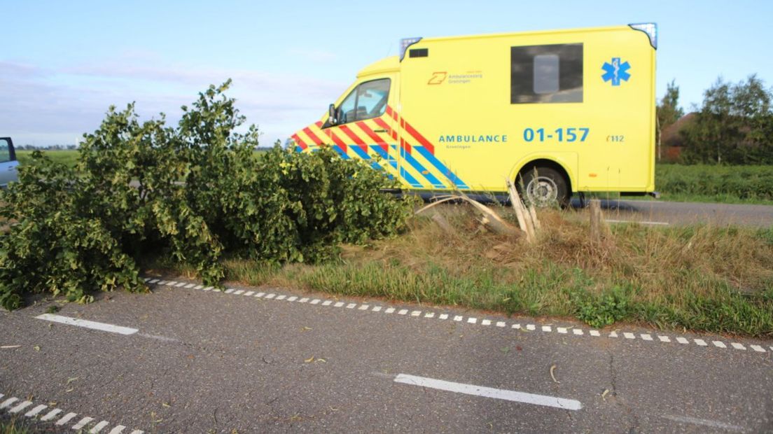 Ambulance op de plek van het ongeluk