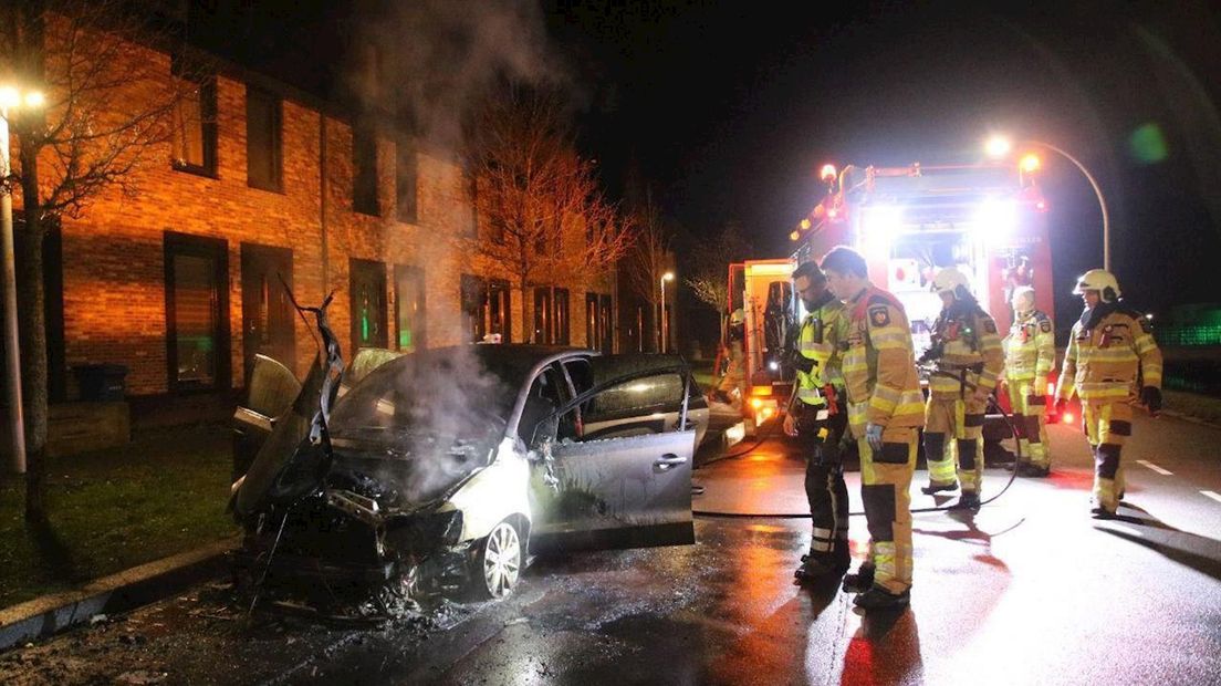 Autobrand in Zwolle