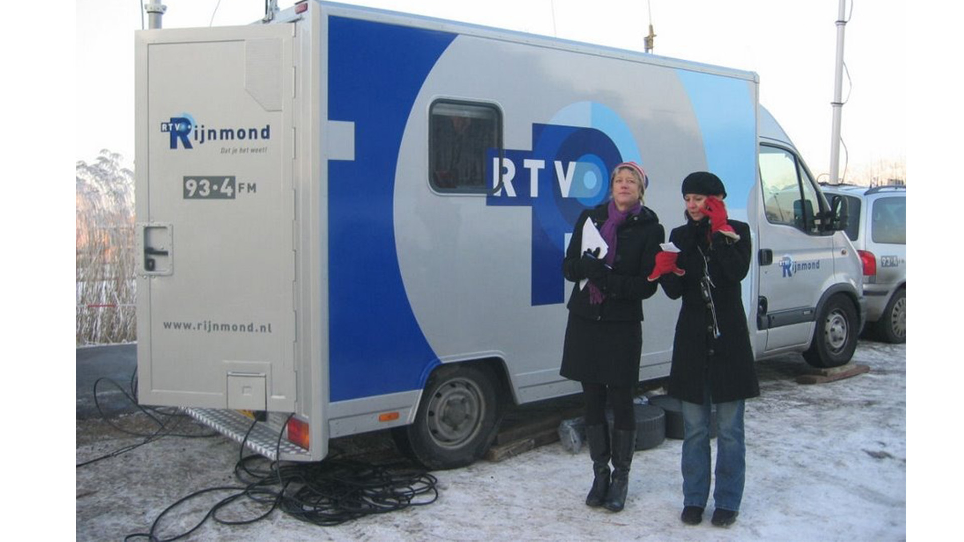 Live vanaf het ijs bij de Molentocht door de Alblasserwaard in 2012