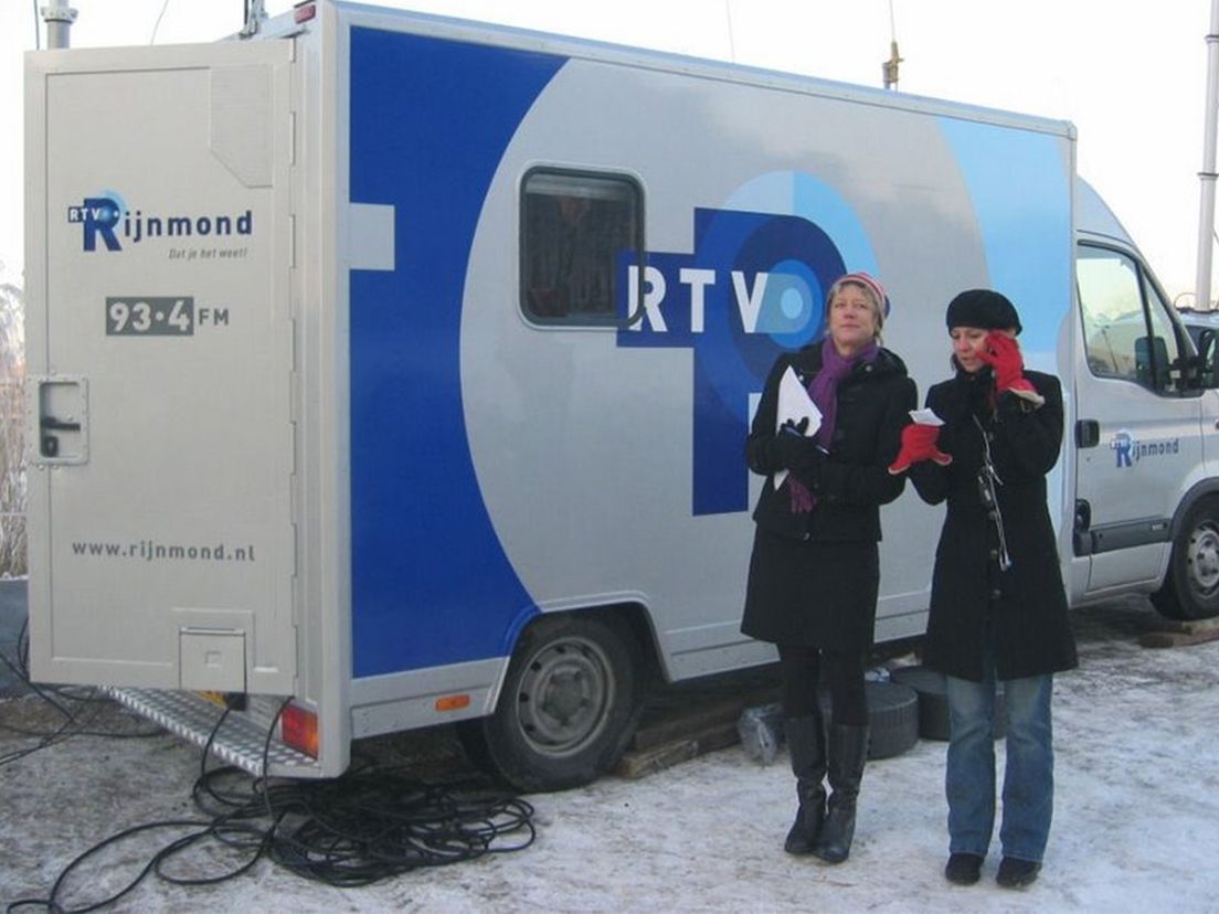 Live vanaf het ijs bij de Molentocht door de Alblasserwaard in 2012