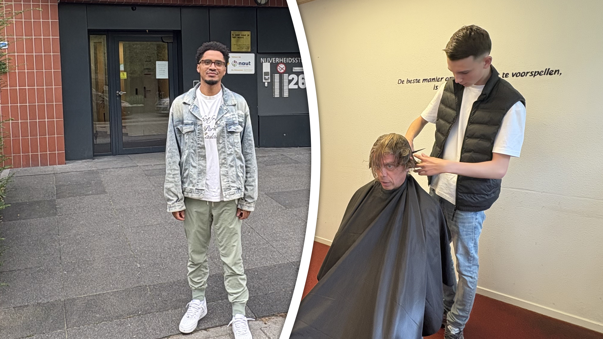 Met zijn kappersinitiatief gaat Djesco de hele regio rond: “We bezoeken meerdere opvanglocaties."