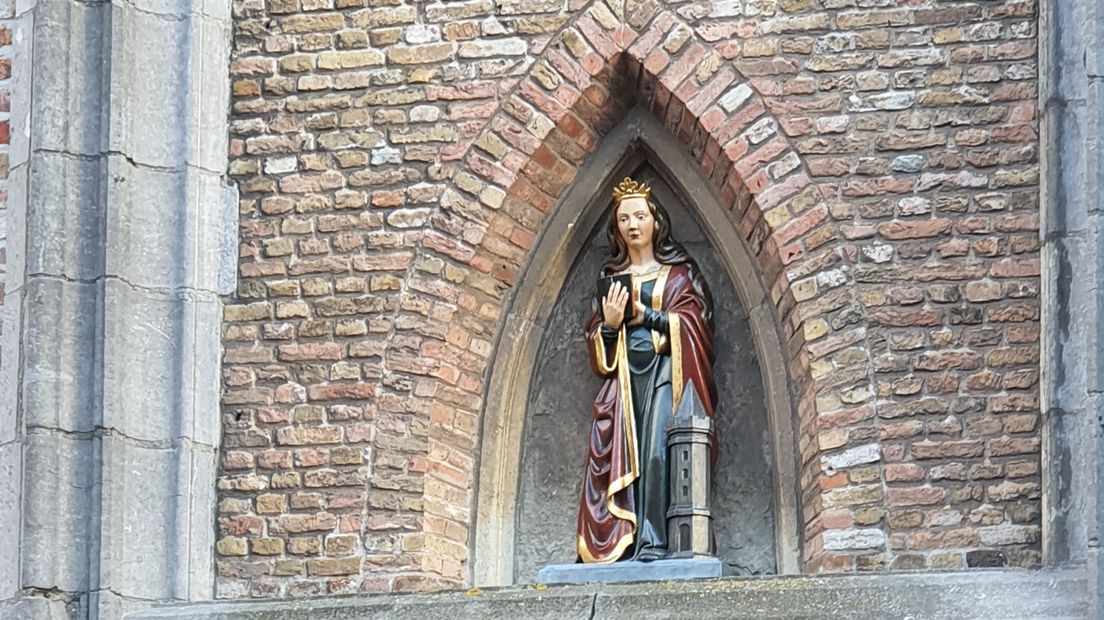 Sint Barbara is terug in de gereformeerde Gasthuiskerk in Middelburg