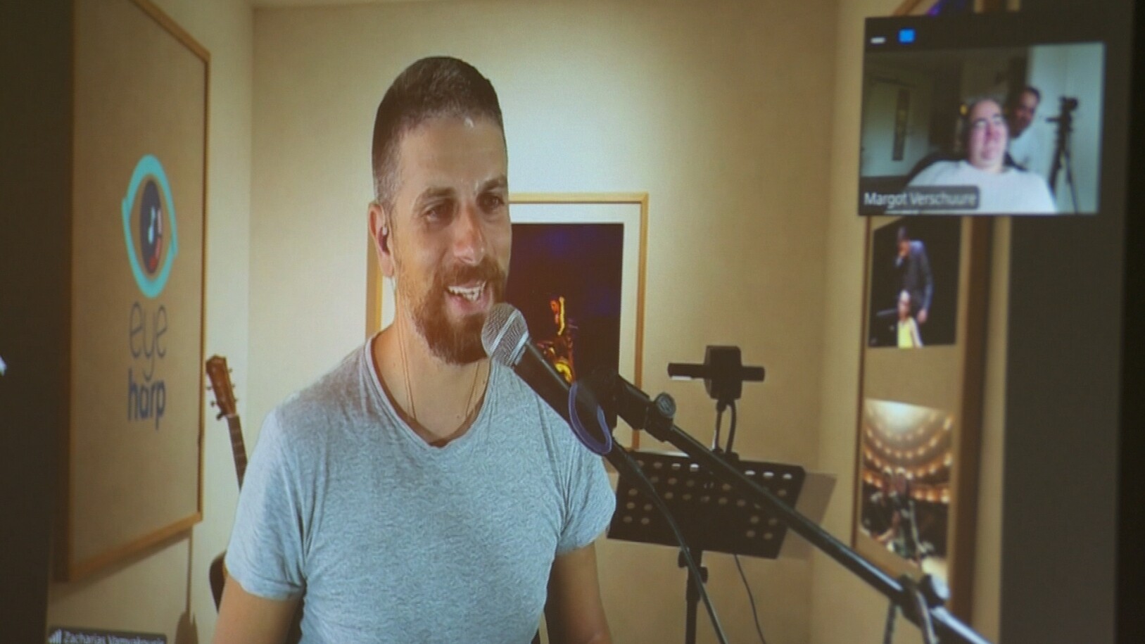 Zacharias jout online muzykles op de Eyeharp