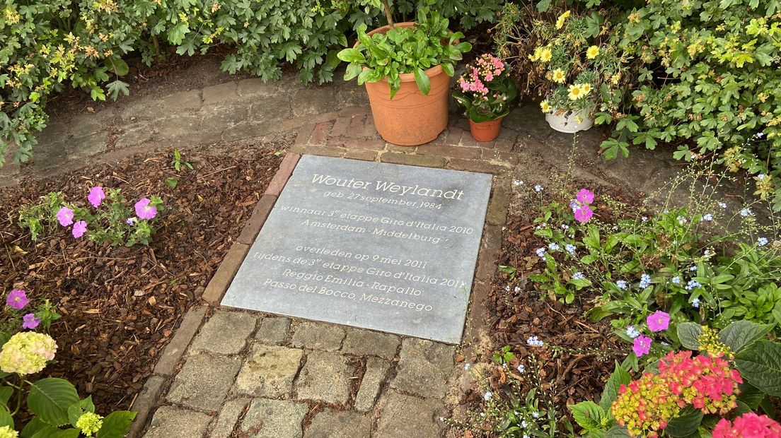 De gedenksteen van Wouter Weylandt in Middelburg
