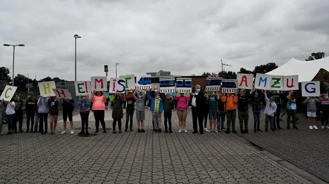 Welkom door scholieren