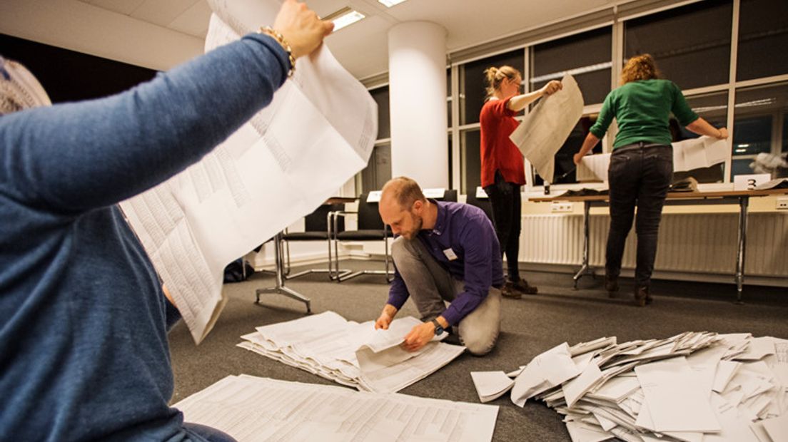 Stemmen werden handmatig geteld (Rechten: Marten van Dijl / ANP)