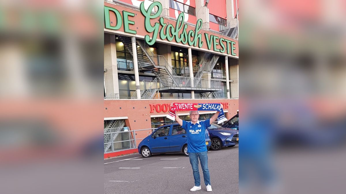 Het rood-wit van FC Twente versmelt met het Königsblau van Schalke 04