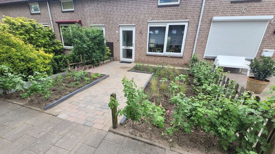 De tuin van Peggy na metamorfose