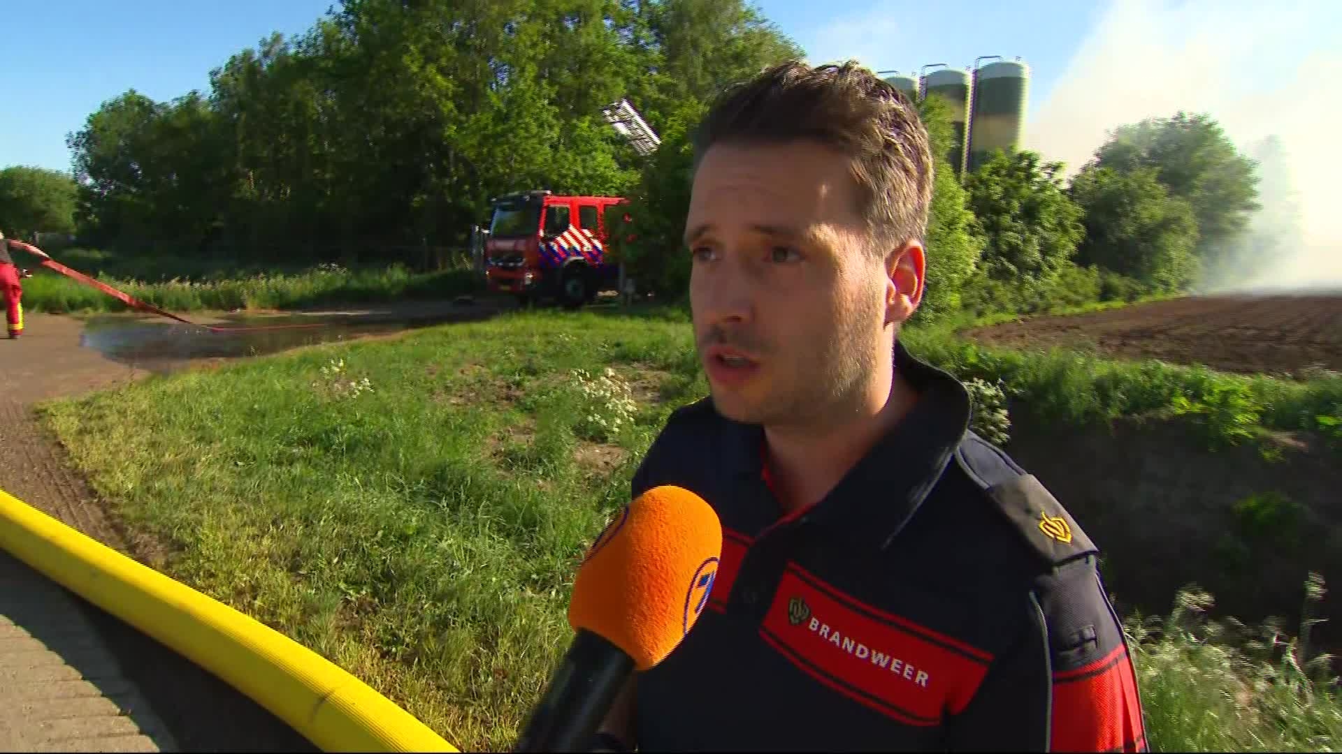 Grote brand legt schuur met varkens bij boerderij Musselkanaal in de as