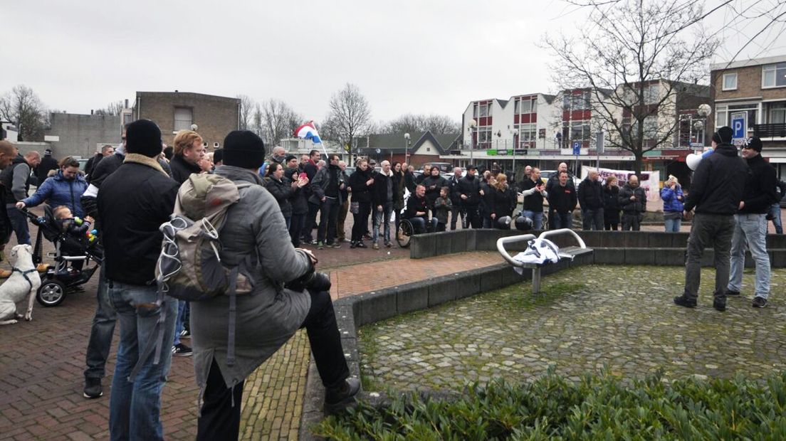 Demonstratie in Pekela in 2015