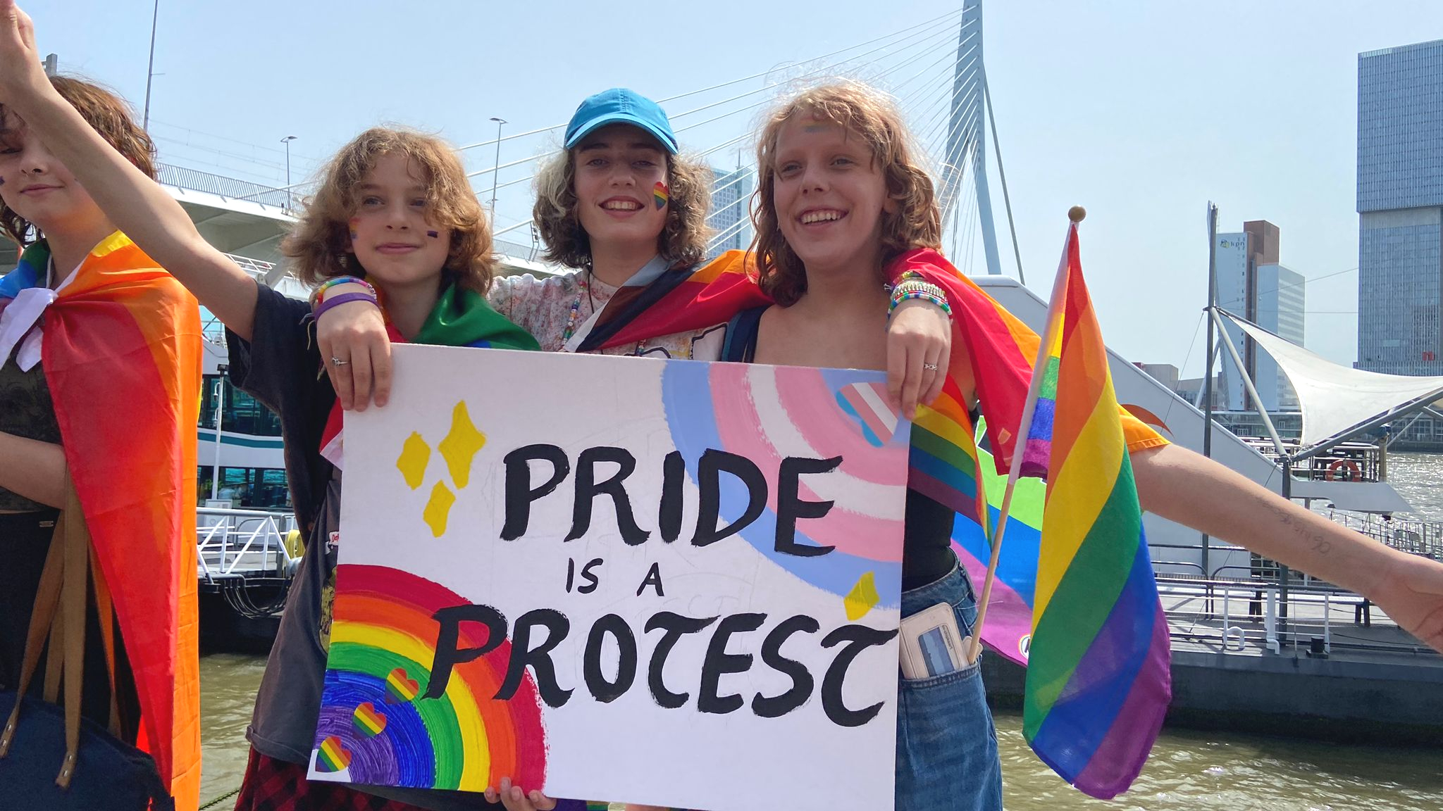 Roze Zaterdag tijdens de Rotterdam Pride in 2022.