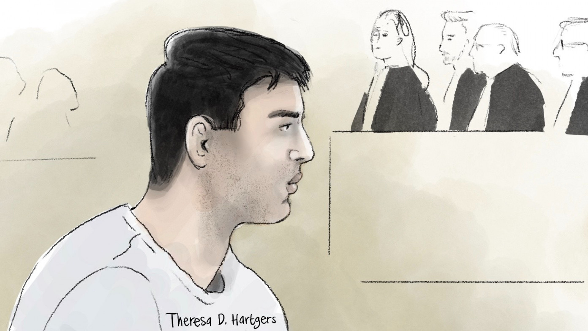 Ridvan B. tijdens een eerdere zitting in de Haagse rechtbank