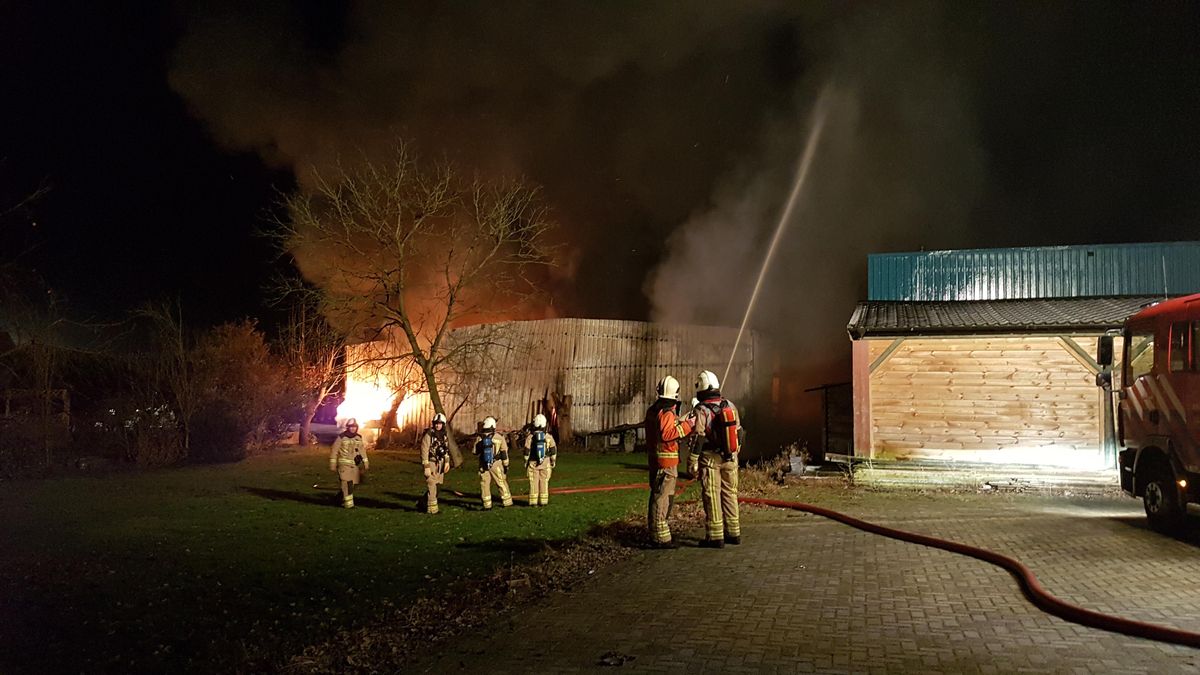 Loods in Barger-Oosterveld afgebrand