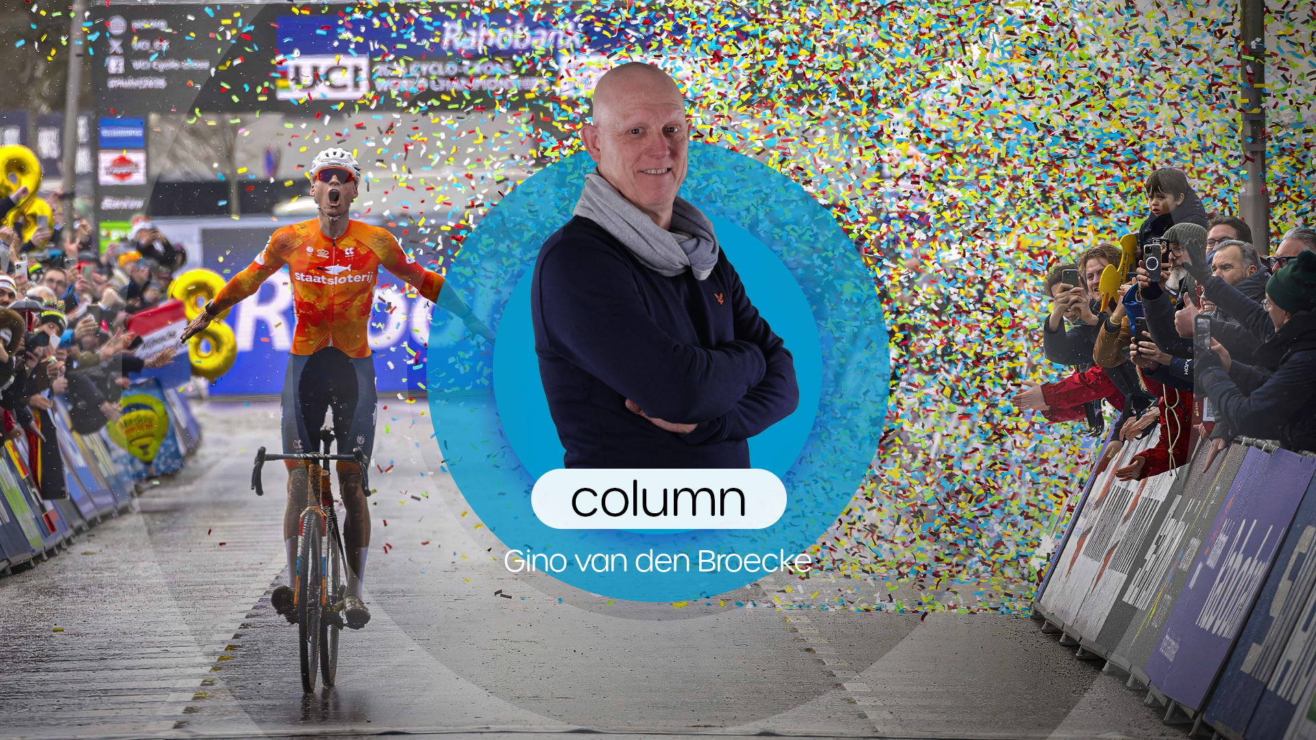 Mathieu van der Poel fietst zichzelf én Hulst de sportgeschiedenis in