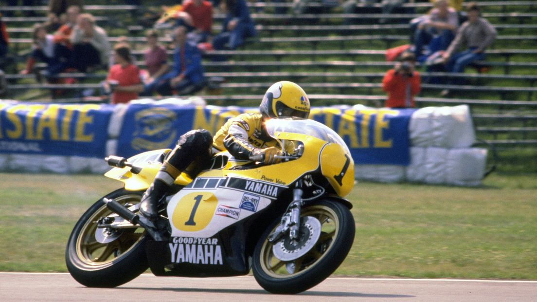 Kenny Roberts in 1980 op z'n Yamaha (Rechten: ANP)