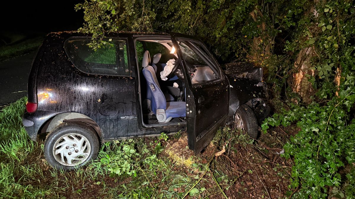 Auto botst tegen boom in Grolloo, inzittende gewond
