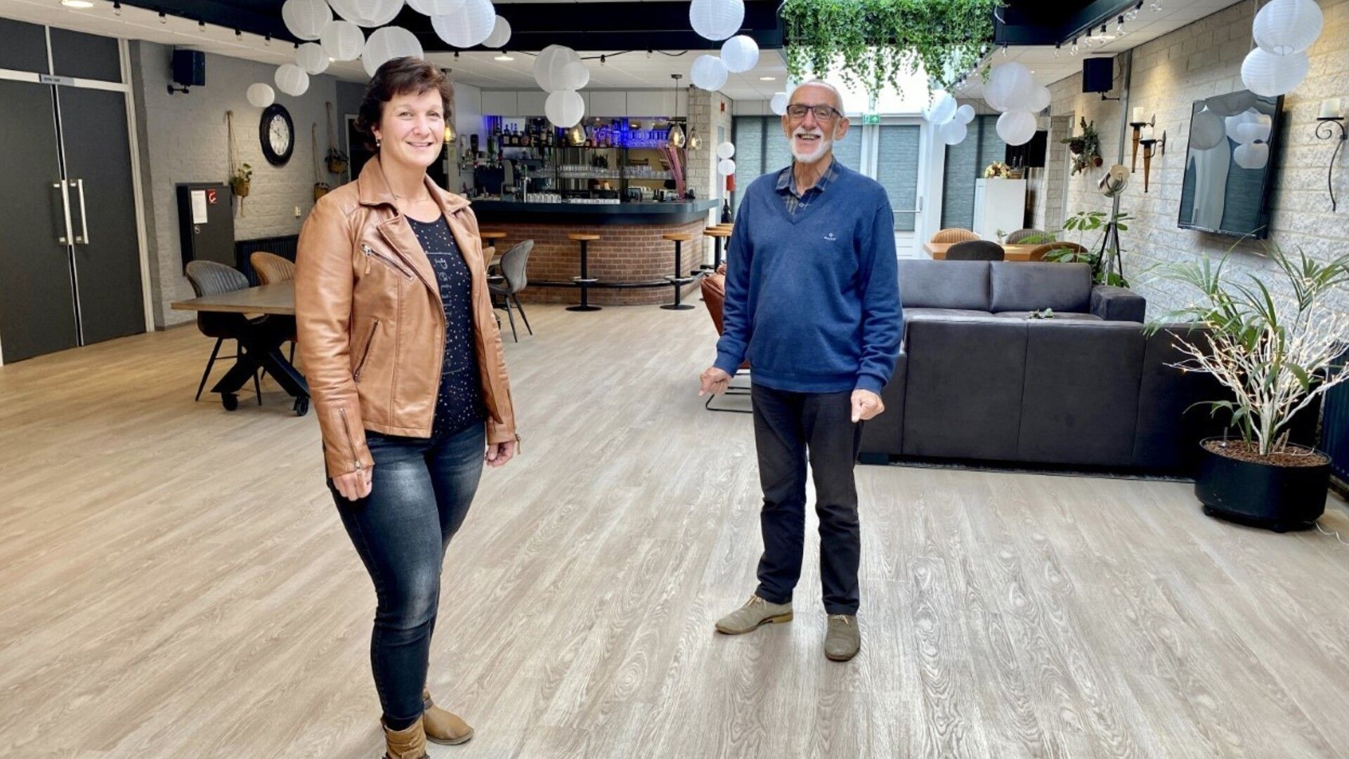 Sabine de Rooij en Kees Geuze bij de heropening