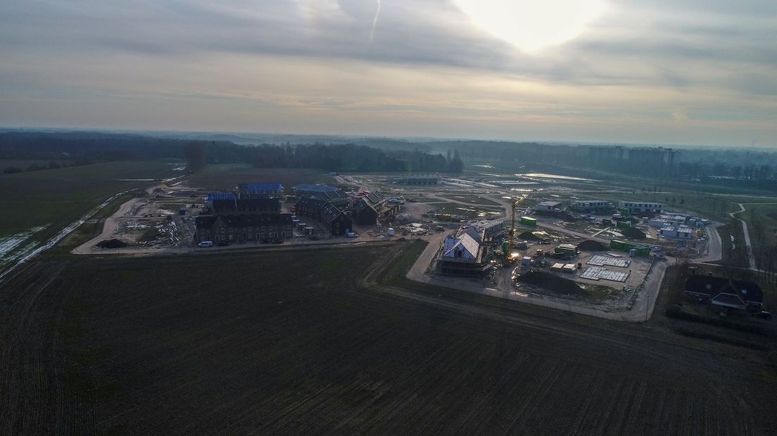 Nieuwbouwwijk Steenbrugge in aanbouw